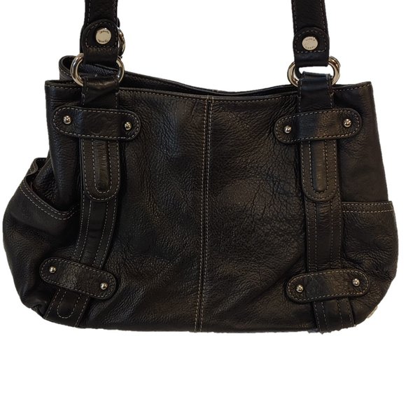 Tignanello Handbags - Tignanello Black Leather Bag